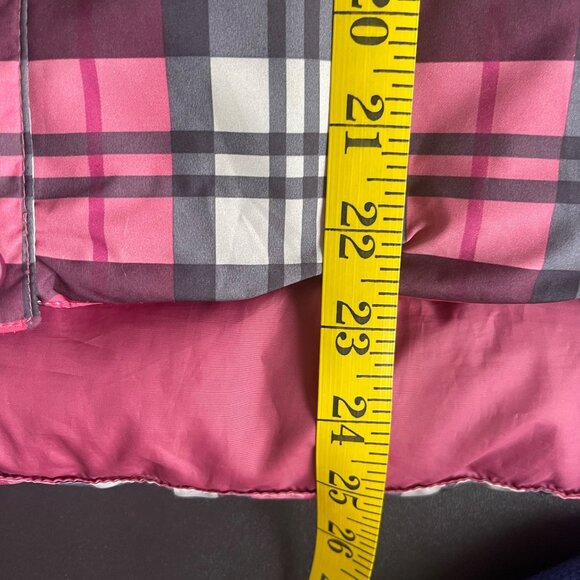 Vintage Y2K LL Bean Vest Size M Reversible Down Puffer Plaid Outdoor Preppy Cozy - Picture 11 of 12